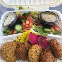 falafel plate $17 at Soro's Mediterranean Grill in Temecula