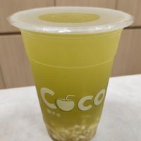 Sugar cane juice with coconut flakes at CocoCane - Yew Tee Point in West Singapore