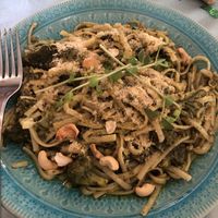 Vegan green pasta - delicious pesto flavour   at The Snooty Fox in Pietermaritzburg
