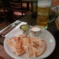 Oumph! Quesadilla with vegan quacamole and sour cream at O'Learys - Sollentuna in Sollentuna