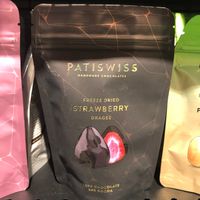 Dark chocolate freeze dried strawberries  at Wheatfields in Abu Dhabi