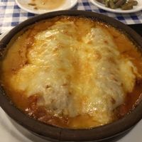 Delicious soy cannelloni  at El Estragon Vegetariano in Madrid