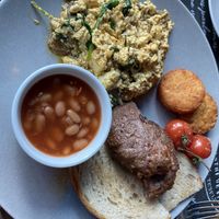 Vegan English breakfast   at Café 302 in Abu Dhabi