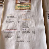 Menu at Buen Provecho Cafe in Cagayan De Oro