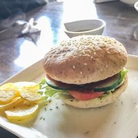 Vegan burger at Buen Provecho Cafe in Cagayan De Oro