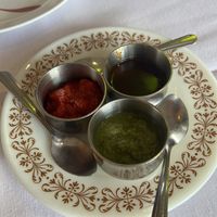 Sauce selection  at Little India Cafe in Glen Burnie