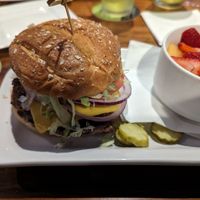 Impossible burger at Bru Burger Bar in Carmel