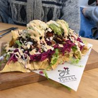 Nachos  at Adhana in Santiago