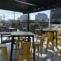 Outdoor seating at upstairs cafe   at Great Basin Community Food Co-op in Reno