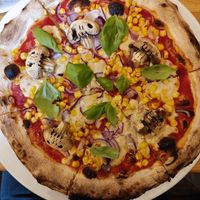 Halloween pizza at Pizza Punk in Brno