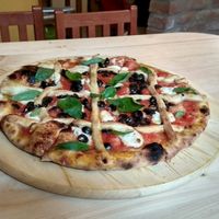 Margherita pie at Pizza Punk in Brno