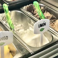Helados veganos de mango, limón y avellana. at Vacanze Romane in Santander