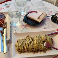 Pancakes with Topper 100% vegan at Vacanze Romane in Santander