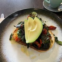 Mushroom Stack - ok but needs more shrooms and much less oil.  at Scrumptious on Summer in Orange