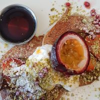 Buckwheat pancakes at Scrumptious on Summer in Orange