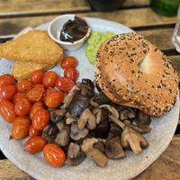Build your own breakfast - Hashbrown not on the menu, need to ask for it.  at Sarnies in Central Singapore