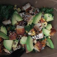 Avocado kale salad  at Pickle Shack in Brooklyn