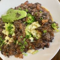 Veganos Rancheros at Cafe de Nucallacta in Cuenca