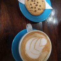 Lovely coffee and cookie at Cafe de Nucallacta in Cuenca