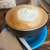 Oatmilk latte at Cafe de Nucallacta in Cuenca