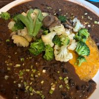 Veganos rancheros at Cafe de Nucallacta in Cuenca