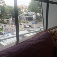 The view from the window side booths overlooking Orchard Rd. at Wild Honey - Mandarin Gallery in Central Singapore