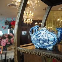 Restaurant interior at The Peranakan in Central Singapore