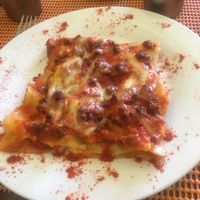 Lasagna  at Govindas Hare Krishna in Valparaiso