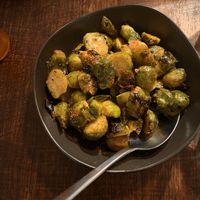 Brussel sprouts   at Pizza Madre in Marrickville