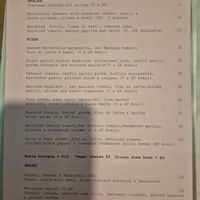 Menu March 2026 at Pizza Madre in Marrickville