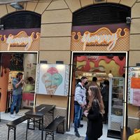 Outside at Yummy Helados in Malaga