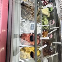 Vegan ice cream freezer  at Yummy Helados in Malaga