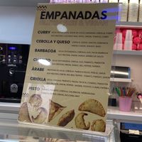 Many options for vegan and gluten free empanadas  at Yummy Helados in Malaga