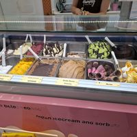 All vegan flavours at Yummy Helados in Malaga