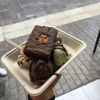  Brownie and ice cream  at Yummy Helados in Malaga