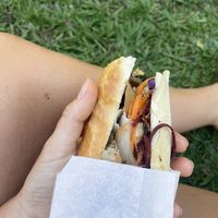 Part of the baguette 🥖   at Pao Pao Queijo Queijo in Lisbon