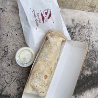 Vegan feta cheese wrap at Pao Pao Queijo Queijo in Lisbon