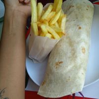 The wrap is huge and well served! at Pao Pao Queijo Queijo in Lisbon