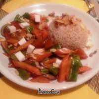 Rice with vegetables at Tribunal in Madrid