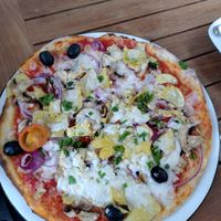 Vegan with artichoke, black olives at Milano in Killarney