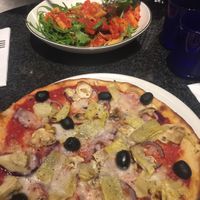 Vegan pizza and pasta  at Milano in Killarney