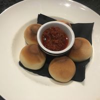 Gluten-free dough ball with harissa dip at Milano in Killarney