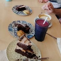 Selection of cakes and cookies, with some smoothies  at Plan Bakery Cafe in Tenerife