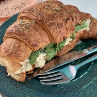 Vegan almond ricotta croissant   at Plan Bakery Cafe in Tenerife