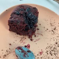 Vegan red velvet with beetroot  at Plan Bakery Cafe in Tenerife