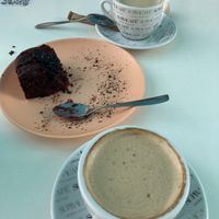 Soya coffees   at Plan Bakery Cafe in Tenerife