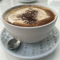 Cappuccino with soya milk  at Plan Bakery Cafe in Tenerife