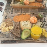 Vegan brunch platter  at Plan Bakery Cafe in Tenerife