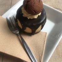 Cookies and Cream raw vegan cake  at Toad Hall in Motueka