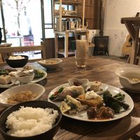 Delicious vegan meal! Locally grown and delicious!  at Engawa Cafe and Guesthouse in Wakayama